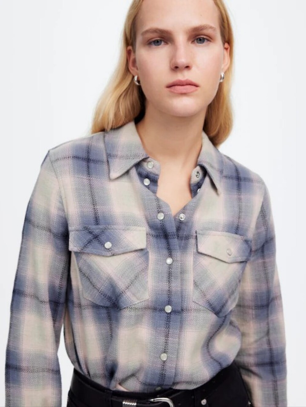 Madewell Flannel Snap-Front Shirt in Plaid